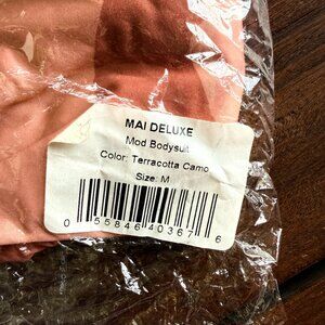 NEW MAI Deluxe Terracotta Camo Mod BodySuit size M